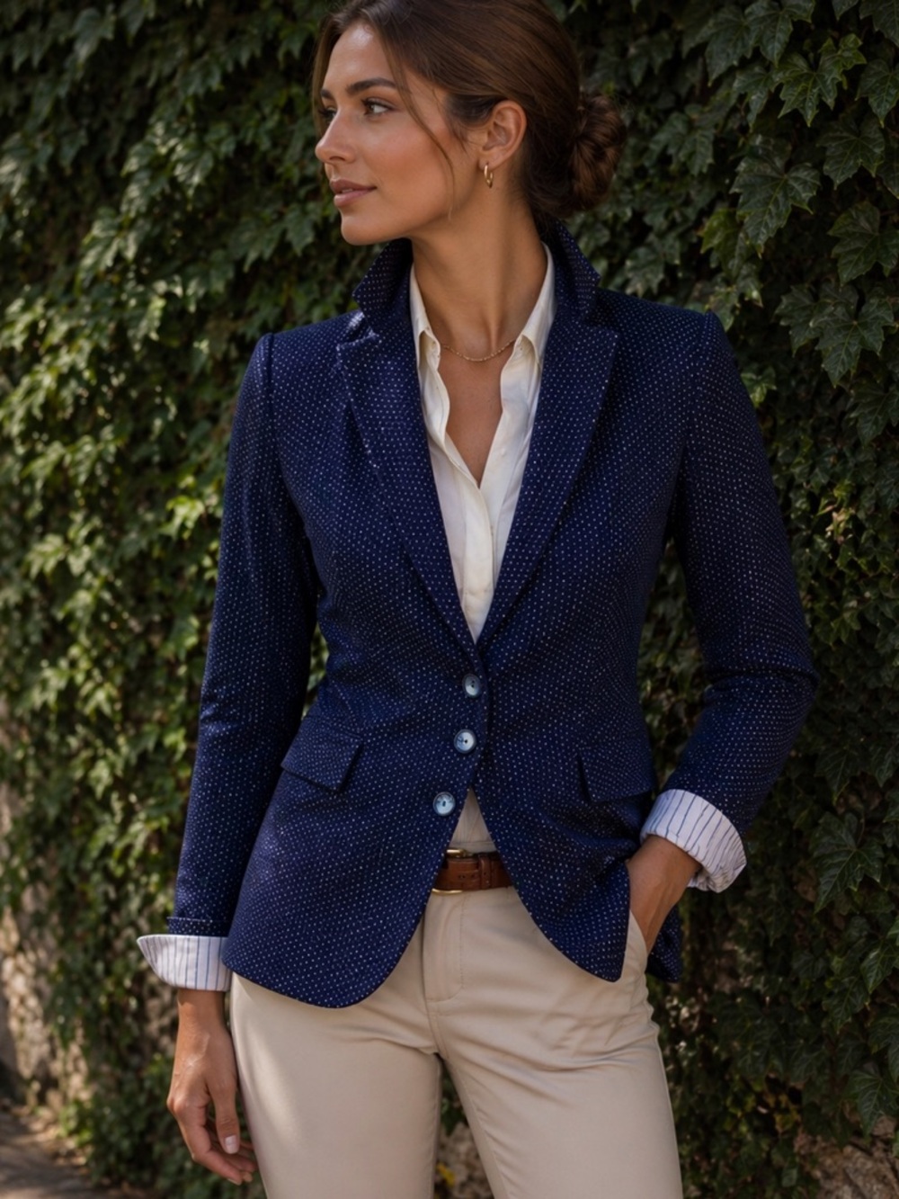 NWT RON HERMAN Blue Luxury Tailored Preppy Designer Schoolboy Blazer, XXS